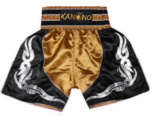 Shorts de Boxeo Kanong : KNBSH-202-Oro-Negro